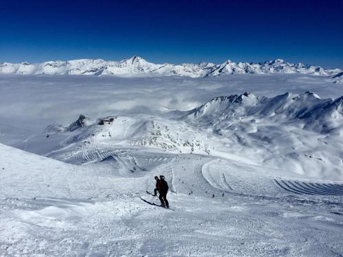 Tignes Val Claret - Studio 4 pers skis aux pieds & vue montagne