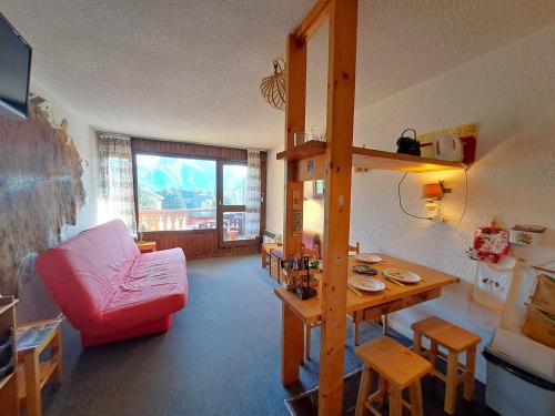 Studio confortable pied des pistes, 4 personnes, vue montagne
