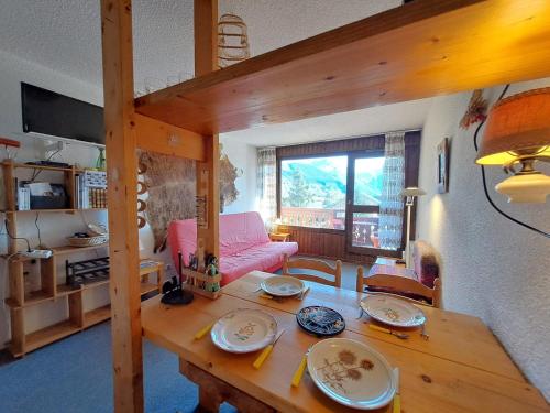 Studio confortable pied des pistes, 4 personnes, vue montagne