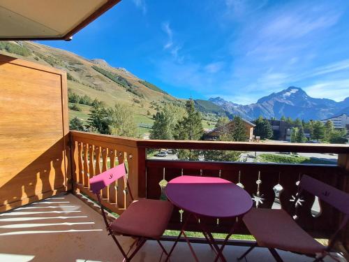 Studio confortable pied des pistes, 4 personnes, vue montagne