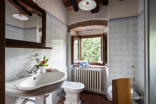 Koupelna v ubytování Agriturismo di Baroni Enzo