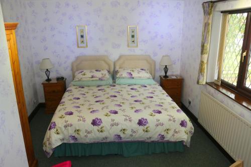 a bedroom with a bed and a dresser at Eagles Guest House in Lincoln