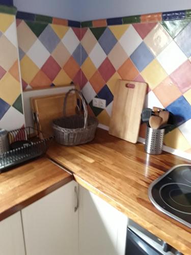 Dapur atau dapur kecil di Casa Rural Orégano