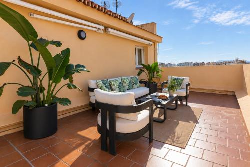 Ático con terraza privada frente a la Catedral