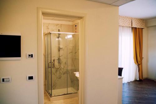 Koupelna v ubytování Hotel Colaiaco