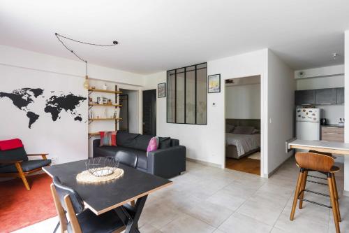 Bright and Airy 1BD Apartment Quartier de la Gare