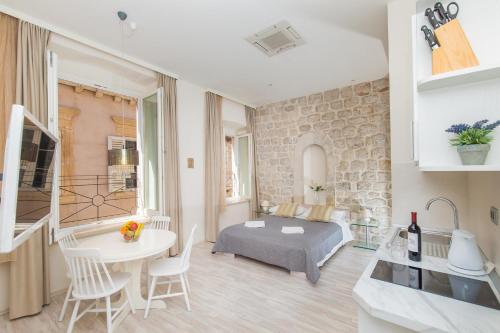 Et opholdsområde på Lausion Apartments