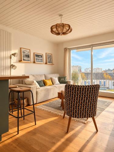 Elegant appartement 4 pers - Balcon avec apercu mer - Quartier des Presidents