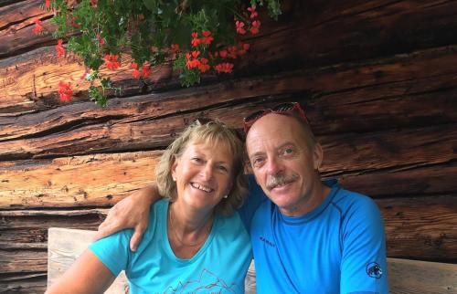 a man and a woman posing for a picture at Endweg in Grindelwald