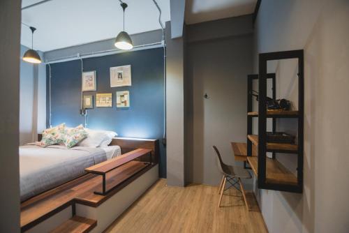 Postel nebo postele na pokoji v ubytování Chernchan Hostel