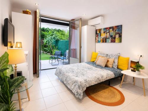 Croisette, studio with garden, air conditioning