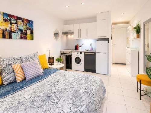 Croisette, studio with garden, air conditioning