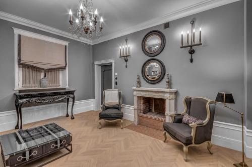 Ruang duduk di Hotel & Spa Pałac Mała Wieś