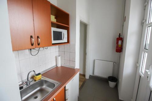 Kuchyňa alebo kuchynka v ubytovaní Gyevitur Apartman