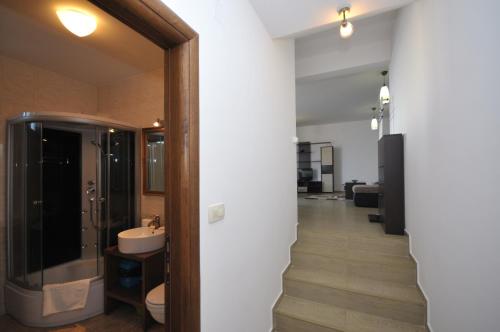 Koupelna v ubytování Apartments Spas