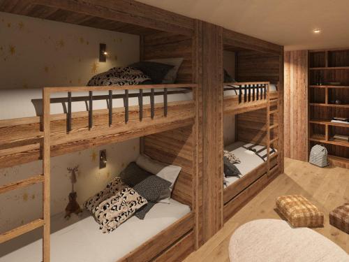 Appartement rustique avec cheminée, terrasse et garage à Val d'Isère