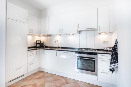 Η κουζίνα ή μικρή κουζίνα στο Meliskerke vakantiewoning