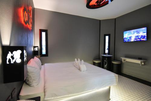 Cama o camas de una habitación en Bedvilla Chiangrai