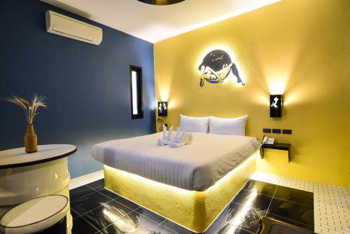 Cama o camas de una habitación en Bedvilla Chiangrai