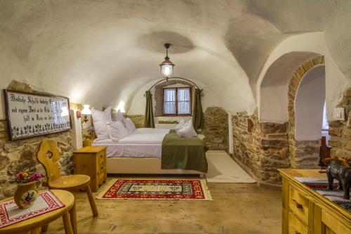 Postel nebo postele na pokoji v ubytování Taschler Haus