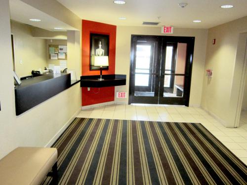 a lobby of a hospital with a door leading to the emergency room at Extended Stay America Suites - Seattle - Kent in Kent