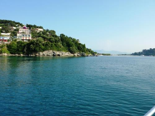 a view of a large body of water at Hotel Perama in Perama