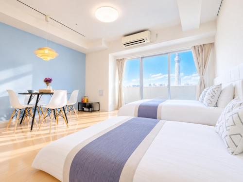 Bright Skytree View Apartment,6 Min Walk to Kinshicho Station