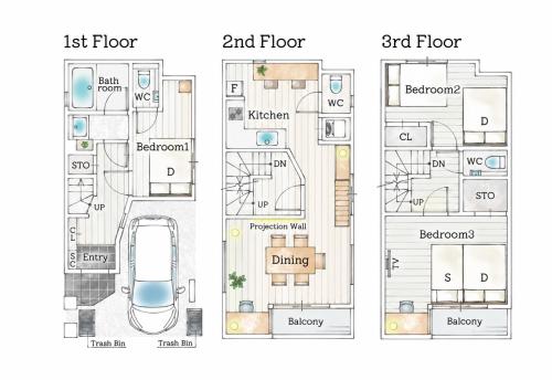 VicoloHouse千住大橋,Family Friendly New House,Near Skytree,9 Guests