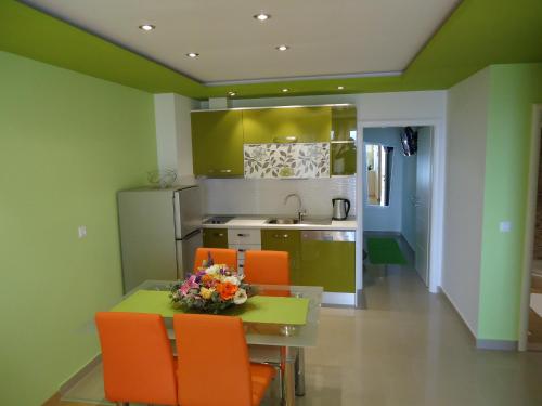 Kuchyň nebo kuchyňský kout v ubytování Villa Grgo Apartments
