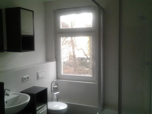 Koupelna v ubytování Gästezimmer in Lindenau