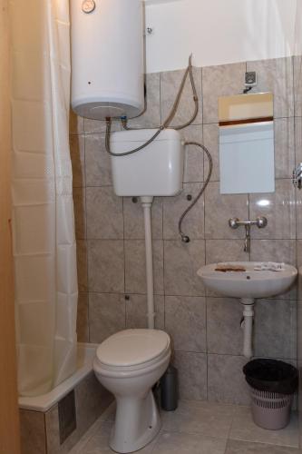 Koupelna v ubytování Hostel Milkaza