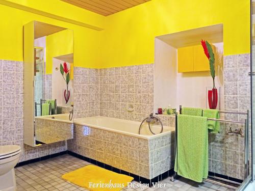 Koupelna v ubytování Lehmgefühl, Design Vier, La Petite Maison