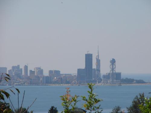 a view of the city from the water at Villa Royal House in Makhinjauri