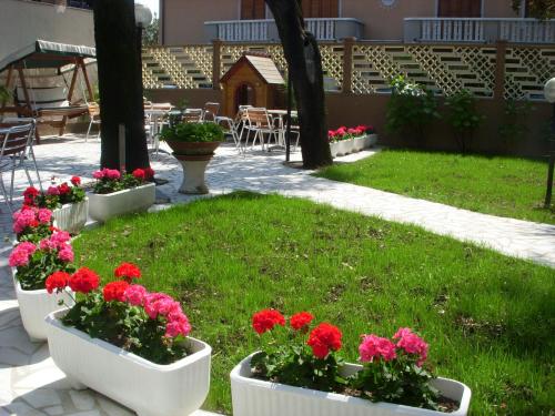 Κήπος έξω από το Hotel Roma