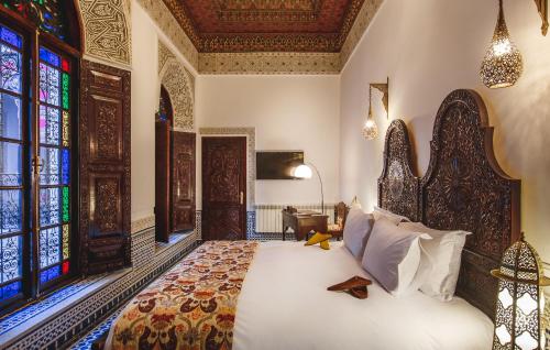Krevet ili kreveti u jedinici u objektu Riad Fes Maya Suite & Spa