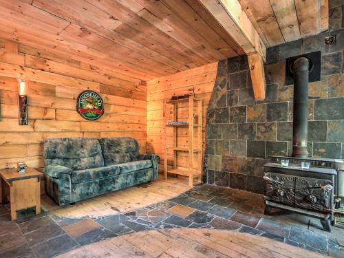 Posezení v ubytování Chalets rustique - Érablière Momentum