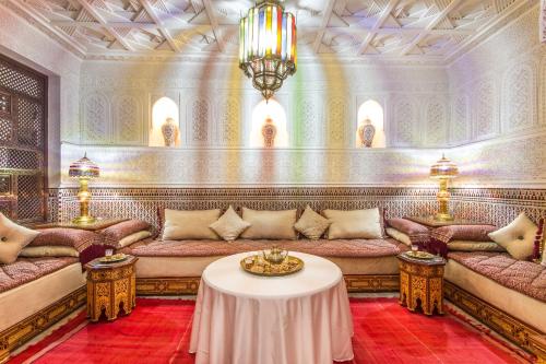Posezení v ubytování Riad Lamya Marrakech