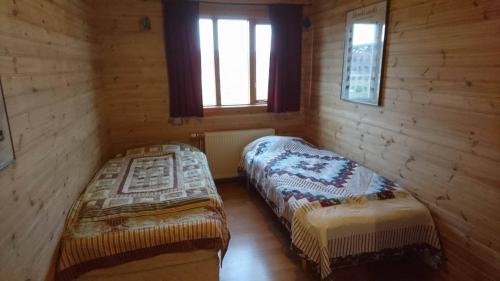Katil atau katil-katil dalam bilik di Erpsstadir Cottage