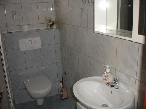 Kúpeľňa v ubytovaní Apartmani Dokoza