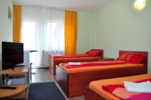 TV a/nebo společenská místnost v ubytování Casa Otilia