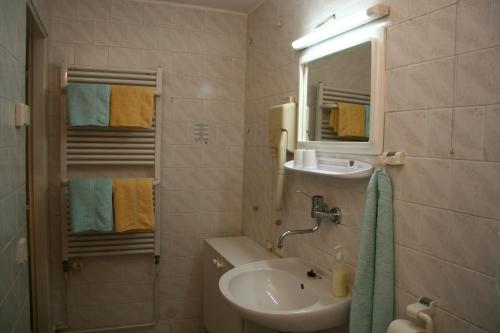 Koupelna v ubytování Penzion Kapitan