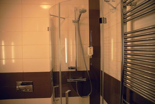 Koupelna v ubytování Hotel Opara