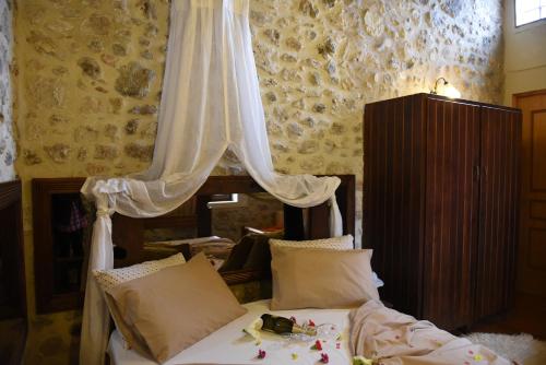 Postel nebo postele na pokoji v ubytování Crete Villa Estia