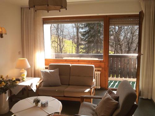 Posezení v ubytování Ferienwohnung Ritter