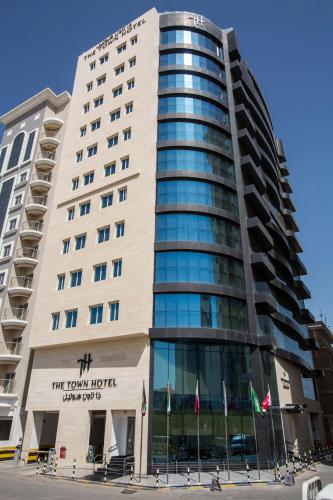 a view of the towers hotel in toronto at The Town Hotel Doha in Doha