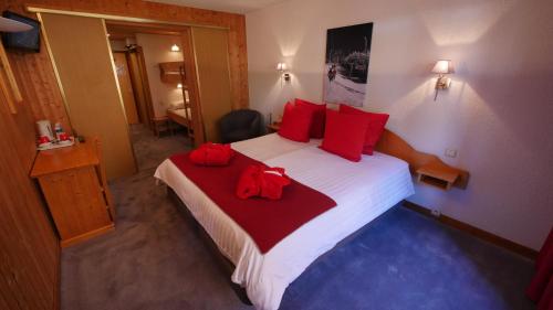 Postel nebo postele na pokoji v ubytování Hotel Bel'alpe