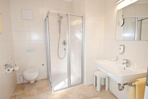 Koupelna v ubytování Hotel Biedermeier Hof
