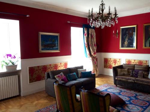 Coin salon dans l'établissement Hotel Ponte Sassi