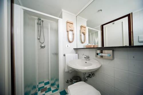 Koupelna v ubytování Hotel Beny