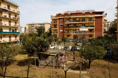 a view of a city with buildings and trees at MelRose Sorrento in Sorrento